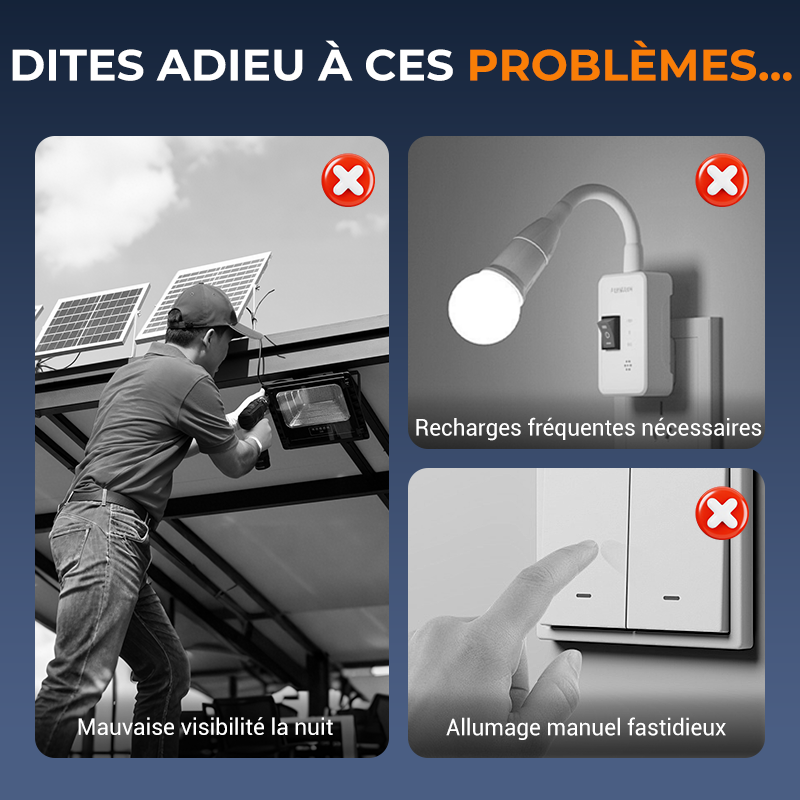 🎄🔥Offre spéciale Nouvel An🔥 Lampe Solaire à Clip Extérieur avec Détecteur de Mouvement