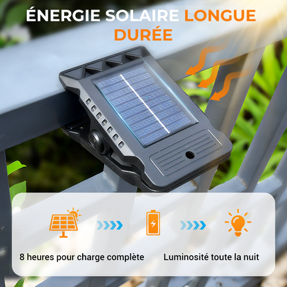🎄🔥Offre spéciale Nouvel An🔥 Lampe Solaire à Clip Extérieur avec Détecteur de Mouvement