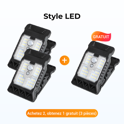 🎄🔥Offre spéciale Nouvel An🔥 Lampe Solaire à Clip Extérieur avec Détecteur de Mouvement